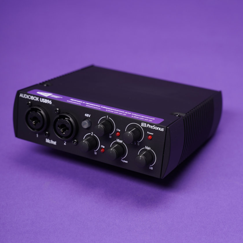 Внешняя двухканальная звуковая карта PreSonus AudioBox USB 96 в аренду